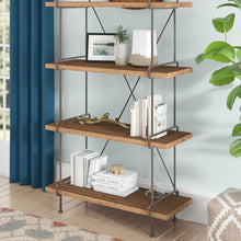 Load image into Gallery viewer, Gray/Brown Kamryn 4 Tier Etagere Bookcase AS IS(2830RR)