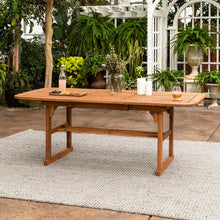 Load image into Gallery viewer, Tim Extendable Wood Dining Table Brown(807)