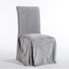 Load image into Gallery viewer, Solid Dining Chair Skirted Slipcover HA9727