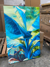 Load image into Gallery viewer, &#39;Green Banana Duo I&#39; Painting on Wrapped Canvas *AS IS #1145HW
