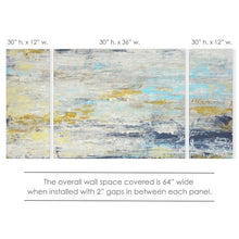 Load image into Gallery viewer, 'Surf and Sound I/II/III' - 3 Piece Wrapped Canvas Painting Print Set #682HW