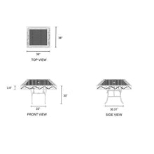 Load image into Gallery viewer, Pemberville Metal Dining Table #123HW