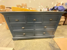 Load image into Gallery viewer, Appleby 7 Drawer Double Dresser Blue