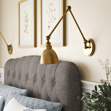 Load image into Gallery viewer, Hancock 1 Light Swing Arm Lamp Brass(320)