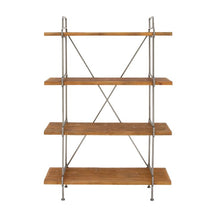 Load image into Gallery viewer, Gray/Brown Kamryn 4 Tier Etagere Bookcase AS IS(2830RR)