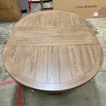 Load image into Gallery viewer, Round Pedestal Dining Table with 18" Leaf
