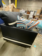 Load image into Gallery viewer, Wilhelmine Sofa Sectional Piece Black/White Stripe
