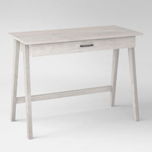 Load image into Gallery viewer, Paulo Wood Writing Desk with Drawer Weathered White(1180)