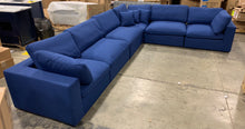 Load image into Gallery viewer, Robesonia 158" Modular Corner Sectional Navy Blue 958CDR