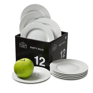 Party Packs Bread and Butter Plate Set of 12 White(1768RR)