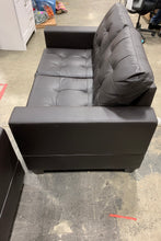 Load image into Gallery viewer, Cheyne 2 Piece Faux Leather Living Room Set Espresso Brown *AS IS* 1001CDR