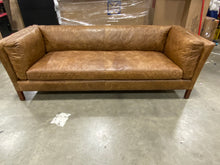 Load image into Gallery viewer, Chappell Genuine Leather 82.28" Pillow Top Arm Sofa Brown