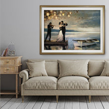 Load image into Gallery viewer, &#39;Twilight Romance&#39; Framed Print AS IS 31”x43”(2053RR)
