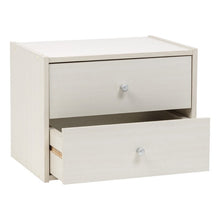 Load image into Gallery viewer, Danny Stack 2 Drawer Storage Chest Off-White, Set of 2 #689HW