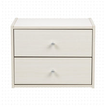 Load image into Gallery viewer, Danny Stack 2 Drawer Storage Chest Off-White, Set of 2 #689HW