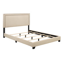 Load image into Gallery viewer, King Beige Charlie Upholstered Standard Bed #621HW