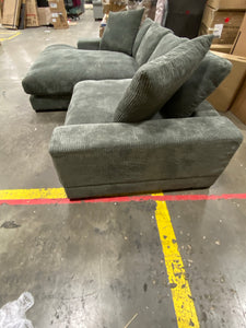 106" Wide Reversible Sofa & Chaise Charcoal