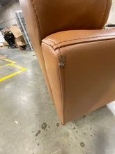 Load image into Gallery viewer, Saginaw 90.5" Wide Faux Leather Square Arm Sofa Tan