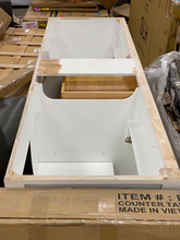 Load image into Gallery viewer, Minnetrista 72" Double Bathroom Vanity BASE ONLY White AS IS