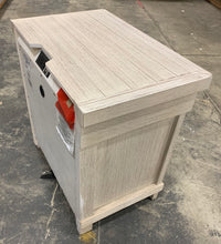 Load image into Gallery viewer, Deschamp 3 Drawer Nightstand Distressed White 792CDR