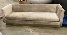 Load image into Gallery viewer, SAFAVIEH COUTURE MARQUETTE VELVET SOFA AS IS