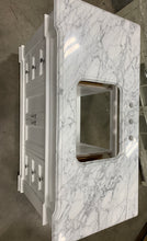 Load image into Gallery viewer, Elizabeth 48-inch White Vanity with Carrara Marble Top 908CDR