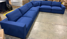Load image into Gallery viewer, Robesonia 158" Modular Corner Sectional Navy Blue 958CDR