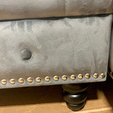 Load image into Gallery viewer, Lora 97" Wide Gray Velvet Right Hand Facing Sofa & Chaise