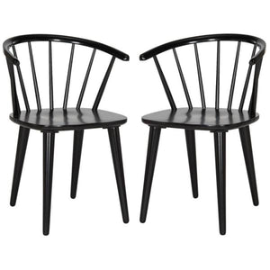 Blanchard Black Wood Dining Chair Set of 2(2319RR)