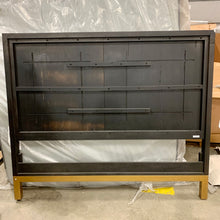 Load image into Gallery viewer, Kentfield Queen Platform Bed in Transparent Black Mahogany - Headboard and Footboard ONLY