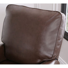 Load image into Gallery viewer, Faux Leather Manual Pushback Recliner Brown #290HW