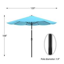 Load image into Gallery viewer, Kelton 10ft Market Umbrella Blue(242)
