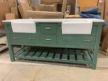 Load image into Gallery viewer, Charlotte 72-inch Farmhouse Double Vanity with Quartz Top