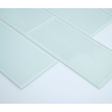 Load image into Gallery viewer, Soft White Premium 3" x 6" Glass Mosaic Subway Tile 24 CDR