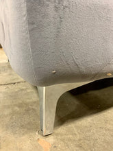 Load image into Gallery viewer, Grey Velvet Chaise Sectional Piece AS IS