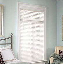 Load image into Gallery viewer, Faux Wood Room Darkening White Horizontal Blind 34”x64” #38HW