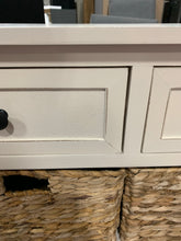 Load image into Gallery viewer, Damien 3-Drawer Wood Storage Unit in Distressed Cream