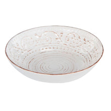 Load image into Gallery viewer, Megan Rustic Flare Decorative Bowl White/Brown(856)