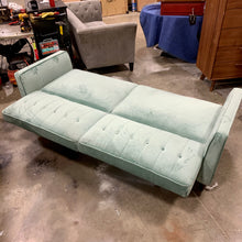 Load image into Gallery viewer, Imani Velvet 81.5" Square Arm Sleeper AS IS