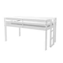 Load image into Gallery viewer, Jasper Twin Dove Gray Wood Junior Loft Bed White 2893RR
