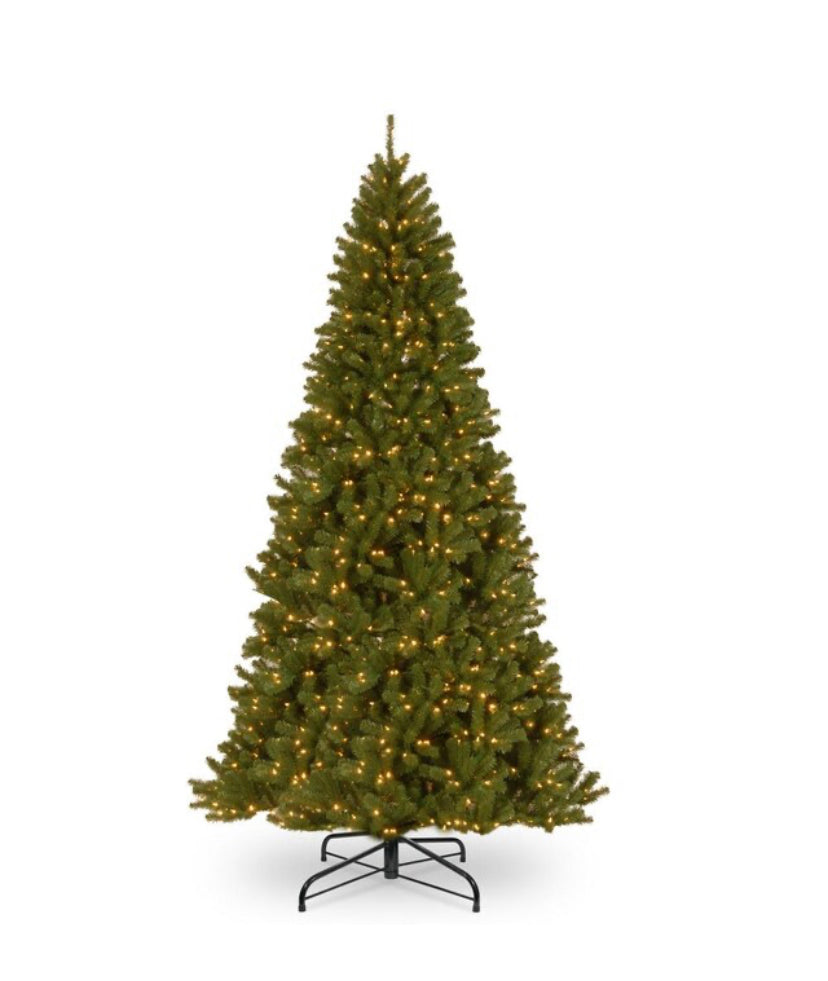 10 ft. North Valley Spruce Hinged Tree with 1200 Clear Lights 4362RR