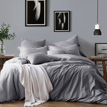 Load image into Gallery viewer, Coolidge Duvet Cover Set Full/Queen Ash Gray(240)