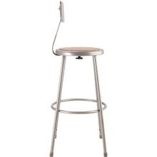 Load image into Gallery viewer, National Public Seating 30” Barstools with Backrest Set of 2 Silver(1495)