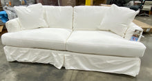 Load image into Gallery viewer, Clausen 93" Recessed Arms Sofa Classic Bleach White