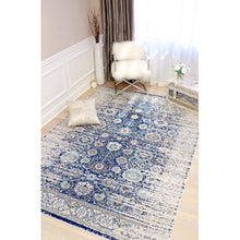 Load image into Gallery viewer, Pasargad PRC-5586N 10X14 Chelsea Design Loom Rug, Navy/Ivory Multi(1699RR)