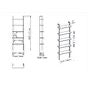 Load image into Gallery viewer, Innes 68.5" H x 23.6" W Ladder Bookcase Black #88HW