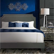 Load image into Gallery viewer, Fredson Platform Bed Queen Dark Gray(824)