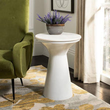 Load image into Gallery viewer, Mila White End Table 3067RR
