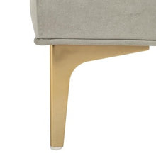 Load image into Gallery viewer, Safavieh Zarya Modern Gray/Brass Accent Bench - *AS IS* - #147CE