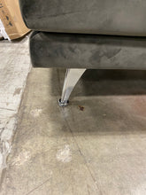 Load image into Gallery viewer, Norah 84" Wide Velvet Recessed Arms Sofa Dark Gray